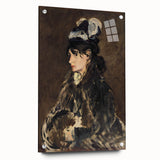 Acrylic print of Edouard Manet's impressionist painting, with muted earth tones, ideal for dining room decor.