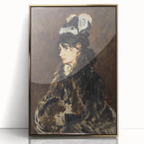 Edouard Manet-inspired large art print in an acrylic gold frame, featuring mid-century modernist style.