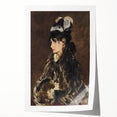Edouard Manet floral art on rolled print, featuring soft pastel tones.