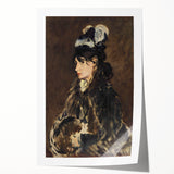 Edouard Manet floral art on rolled print, featuring soft pastel tones.