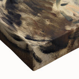 Large art of a black and white landscape painting on stretched canvas, ideal for bedroom decor.