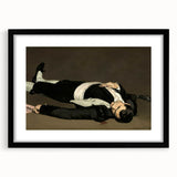 Extra large, textured abstract art print featuring vibrant colors on a framed canvas, ideal for living room decor.