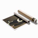 Rolled print of Edouard Manet’s floral artwork in muted tones, ideal for classy bathroom wall art.