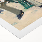 Art deco poster featuring a colorful Edouard Manet design on rolled canvas, suitable for dining room or bathroom wall art.