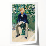 Rolled print of Edouard Manet's floral painting in soft pastel colors, ideal for art wall dining room.