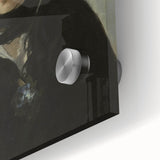 Large abstract wall art by Édouard Manet in mid-century modernist style, featuring muted earth tones on acrylic glass.