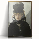 Mid-century modernist art featuring Edouard Manet's design in a gold-framed acrylic, suitable for modern art wall decor.