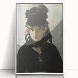 Edouard Manet-inspired framed acrylic print in art deco style, featuring muted colors.
