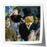 Edouard Manet floral painting print on glossy photo paper, featuring soft pastel colors.