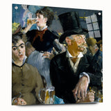 Acrylic print of Edouard Manet's artwork, featuring muted earth tones, ideal for bedroom or dining room decor.