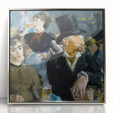 Mid-century modernist art by Édouard Manet featuring a silver-framed acrylic print, ideal for nursery wall art.