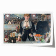 Edouard Manet floral art on rolled print, featuring soft pastel tones, ideal for art wall dining room or classy bathroom.