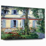 Acrylic print of Edouard Manet's impressionist artwork in soft earth tones, ideal for bedroom or dining room decor.