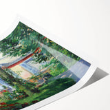 Extra large wall art featuring line art flowers in muted tones on rolled canvas, suitable for large living room walls.