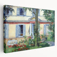 Edouard Manet inspired painting on stretched canvas featuring a large.