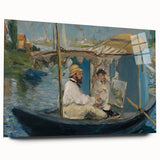Side view of an Edouard Manet acrylic print featuring soft pastel tones, perfect for bedroom or dining room art.
