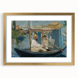 Extra large abstract art print featuring textured strokes in muted earth tones on a gold-framed canvas.