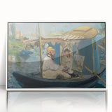 Edouard Manet's framed acrylic print featuring muted color palette, ideal for modern art wall decor in a nursery.