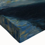 Large art canvas featuring a black and white landscape painting, ideal for bedroom wall decor.