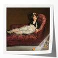 Edouard Manet floral art print in a glossy finish, featuring soft pastel colors on a large canvas.