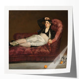 Edouard Manet floral art print in a glossy finish, featuring soft pastel colors on a large canvas.