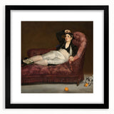 Extra large abstract art print featuring colorful, textured brushstrokes on a black framed canvas.