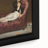 Close-up of a textured, extra large black wall art piece featuring colorful, impressionist-style brush strokes.