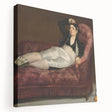 Edouard Manet-inspired large art on stretched canvas featuring muted color palette, ideal for kitchen wall art.