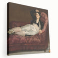 Edouard Manet-inspired large art on stretched canvas featuring muted color palette, ideal for kitchen wall art.