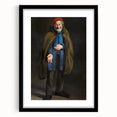 Extra large abstract art print featuring textured, colorful art in a black frame, ideal for living room decor.
