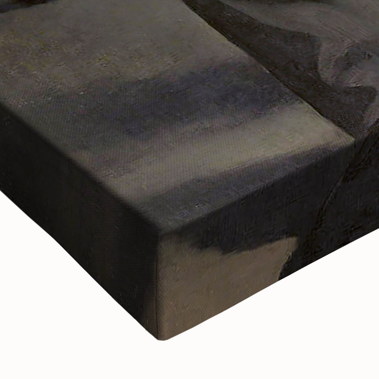 Large art of a black and white landscape painting on stretched canvas, ideal for bedroom wall decor.
