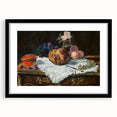 Extra large abstract art print featuring textured, colorful strokes on a black framed canvas, suitable for living room decor.