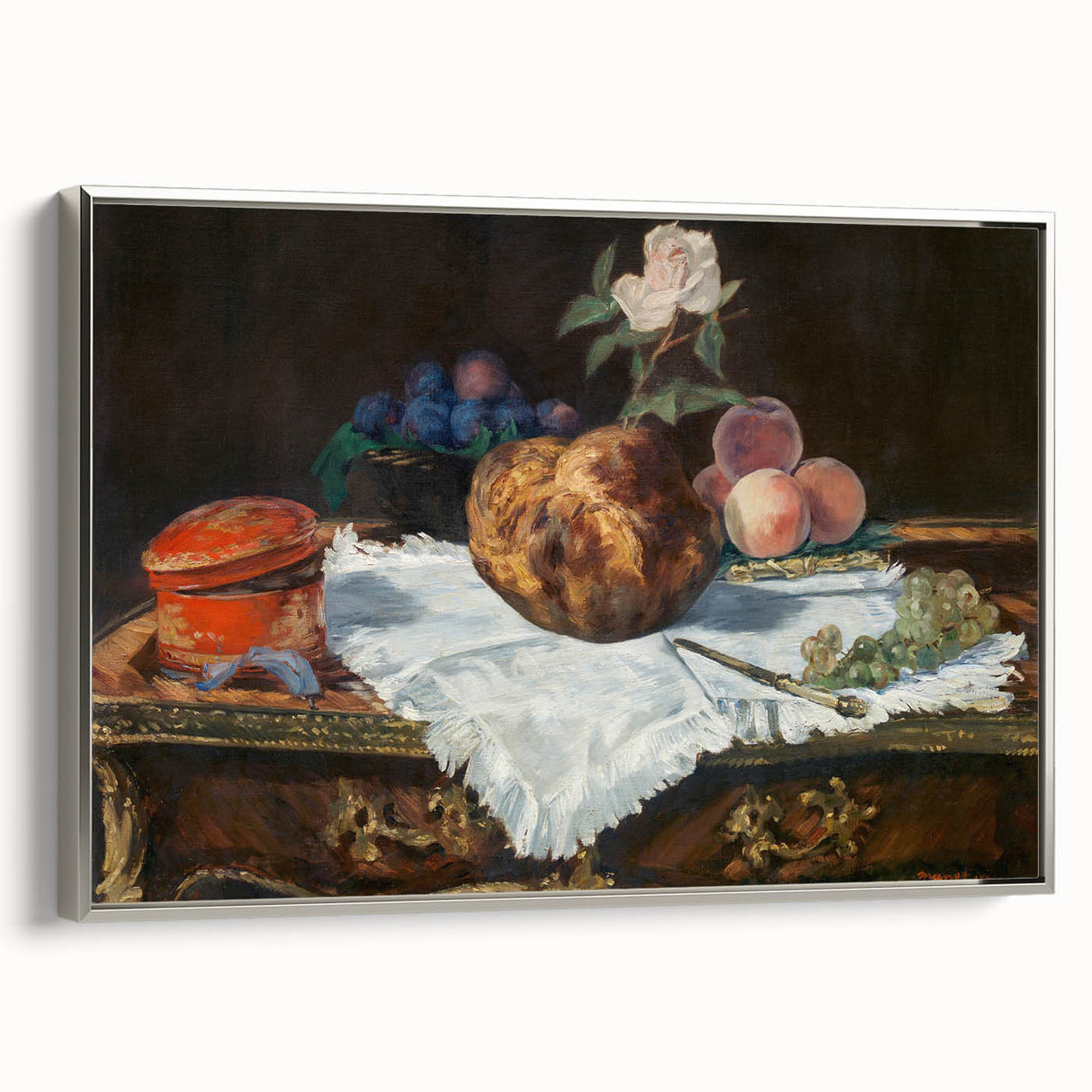 Vintage poster art featuring a colorful landscape painting on a framed canvas, ideal for adding a vintage touch to any room.