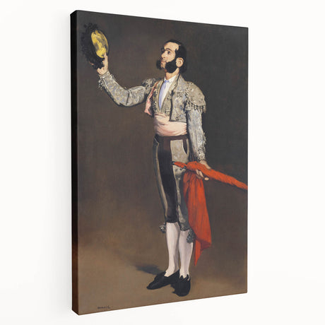 Edouard Manet inspired artwork on large stretched canvas featuring muted colors, ideal for kitchen wall art.