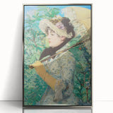 Mid-century modernist art by Edouard Manet, featuring acrylic print with silver frame, ideal for nursery wall art.