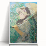 Art Deco poster of a café scene in muted earth tones on white acrylic, ideal for modern art wall decor.