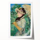 Edouard Manet floral painting on rolled print, featuring soft pastel tones.