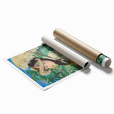 Edouard Manet floral art in pastel shades on a rolled print, suitable for classy bathroom or large living room decor.