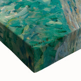 Black and white landscape painting on stretched canvas, depicting a tranquil outdoor scene, ideal for bedroom wall decor.