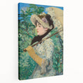 Edouard Manet inspired print on stretched canvas, featuring a realism style, ideal for kitchen wall art.