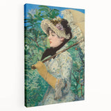 Edouard Manet inspired print on stretched canvas, featuring a realism style, ideal for kitchen wall art.