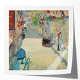 Edouard Manet-inspired floral art on glossy photo print, featuring soft pastel colors.