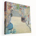 Edouard Manet-inspired large art on stretched canvas, featuring muted earth tones, ideal for kitchen wall art.