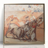 Mid-century modernist art by Edouard Manet, featuring a framed acrylic gold print, ideal for modern art wall decor.