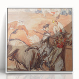 Edouard Manet framed acrylic art deco poster with white border, ideal for modern art wall decor or nursery.