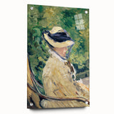Edouard Manet inspired acrylic print featuring subdued tones, ideal for dining room decor.