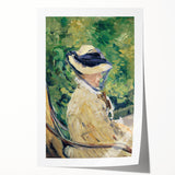 Extra large rolled print featuring a floral design with muted earth tones, ideal for dining room or bathroom wall art.