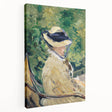 Edouard Manet-inspired still life on stretched canvas in muted earth tones, ideal for kitchen wall art.