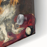 Large abstract wall art by Edouard Manet, featuring mid-century modernist style in muted tones.