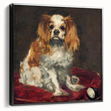 Black and white framed canvas of Edouard Manet's vintage landscape painting, ideal for bedroom wall decor.